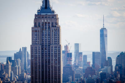 New York - Manhattan - Empire State Building from the Top of the Rock Observation Deck