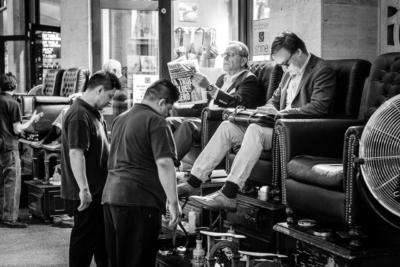 New York - Manhattan - Grand Central Terminal - Shoe shine