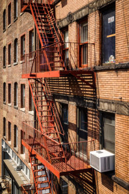 New York - Manhattan - Fire escape ladder