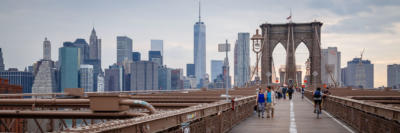 New York - Brooklyn Bridge and Manhattan skyline
