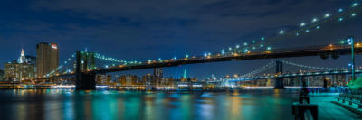 New York - Brooklyn Bridge and Manhattan Bridge