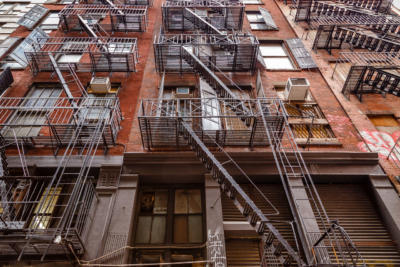 New York - Manhattan - Fire escape ladder