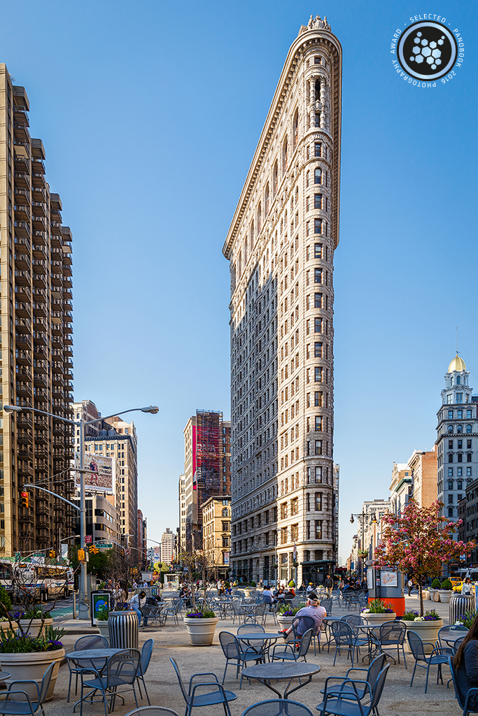 Panoramique vertical du Flatiron building retenu pour le Panobook 2016